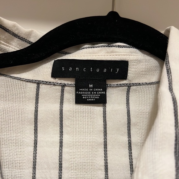 Sanctuary top M ivory black stripe - Picture 4 of 5